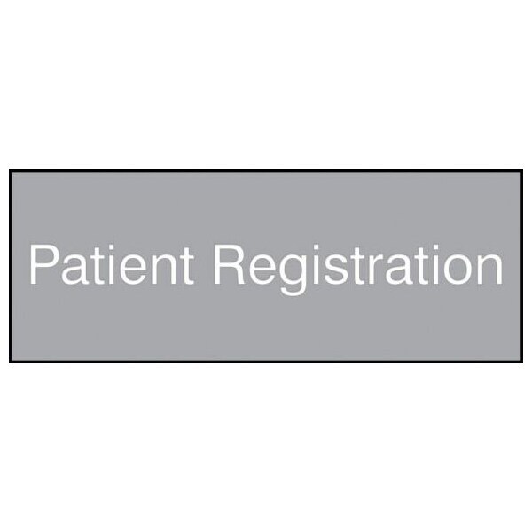 Accuform 8 in W x 3 in H, Engraved Plastic PSG910GY - main